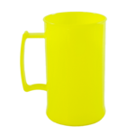 Caneca acrilica 300 ml amarelo neon
