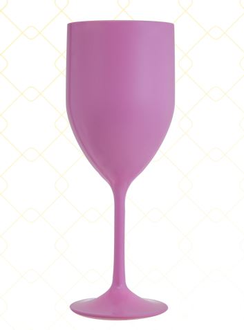 Taça Vinho 320 ml rosa bebe