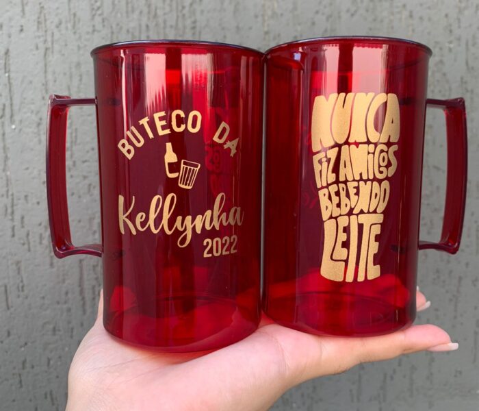 canecas de acrilico personalizadas
