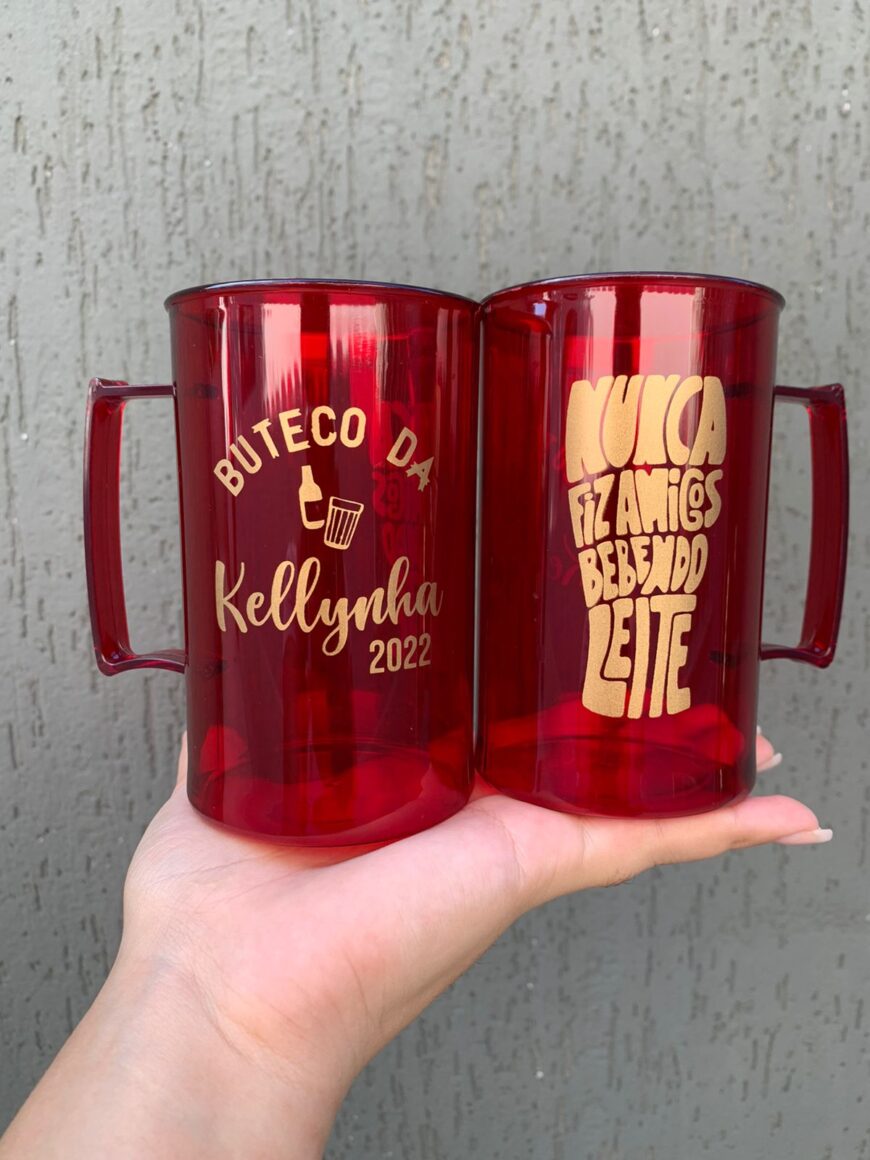 canecas de acrilico personalizadas